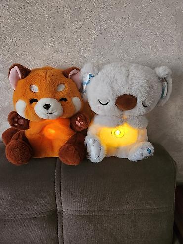 led лампа: За 1 шт 1000 сом.Музыуальные Мягкие светящиеся игрушки-ночники. - Две — 1