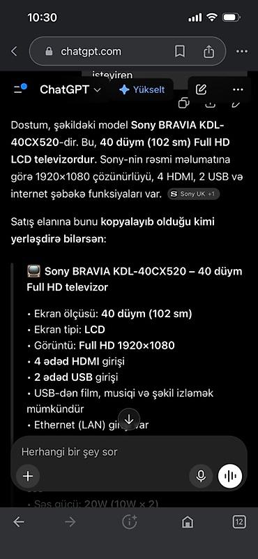 tv aparatları: Sony Bravia KDL-40CX520 LCD TV - Ekran: 40 düym (102 sm), Full HD — 5
