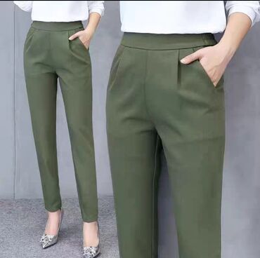 женские прямые брюки: Повседневные брюки, L (EU 40)