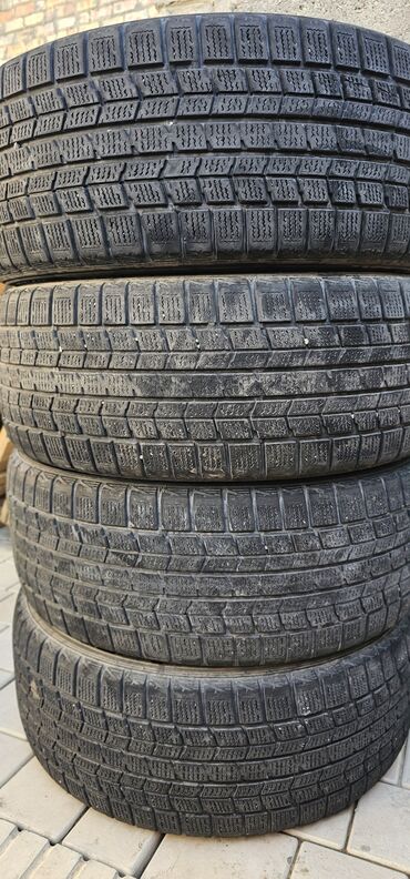 колпаки r17: Шины 215 / 55 / R 17, Зима, Б/у, Комплект, Легковые, Япония, Dunlop