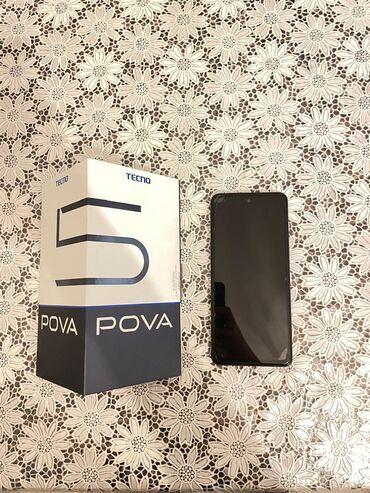 Запчасти для телефонов: Tecno Pova 5, 256 ГБ, цвет - Голубой, Две SIM карты
