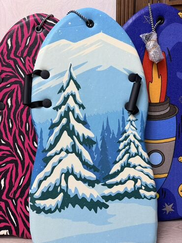 Санки и тюбинги: Прочные ледянки и санки для зимних покатушек. Ледянки: - Жесткая — 13