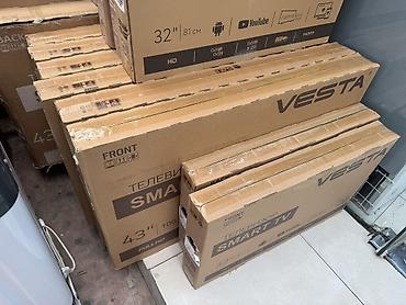 VESTA Smart TV Xüsusiyyətlər: - Ekran ölçüləri: 32" (81 sm) və 43"