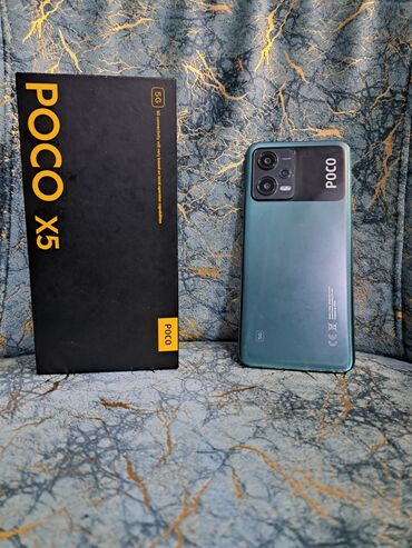 Poco: Poco X5 5G, 256 GB, rəng - Mavi, Düyməli, Barmaq izi