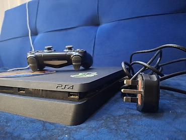 ps konsolu: Sony PlayStation 4 Slim oyun konsolu Komplekt: - PS4 Slim konsolu - 1 — 4