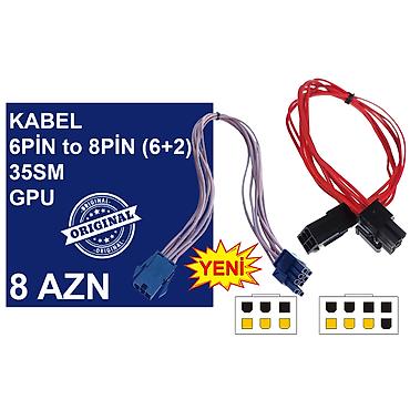 komputer kabel: Kabellər "4/6/8/24pin 35sm Uzadıcı Original" MƏHSULLAR TAM — 6