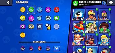 Игрушки: Brawl Stars oyun hesabı - Kupa yolu: 37,478 (ən yüksək 37,486), Liga — 3