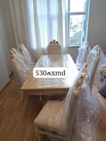 Masa və oturacaq dəstləri: Qonaq otağı üçün, Yeni, Açılmayan, Oval masa, 6 stul -da lalafo.az — 5 Masa və oturacaq dəstləri: Qonaq otağı üçün, Yeni, Açılmayan, Oval masa, 6 stul — 5