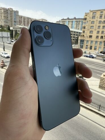 iphon 12 pro: IPhone 12 Pro, 128 GB, Pacific Blue, Face ID