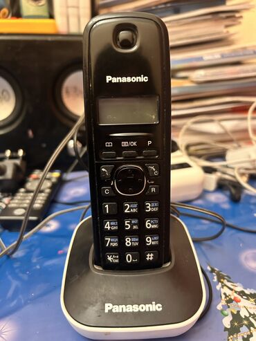 Stasionar telefonlar: Stasionar telefon Panasonic, Simsiz, Təmirə ehtiyacı var, Ünvandan götürmə