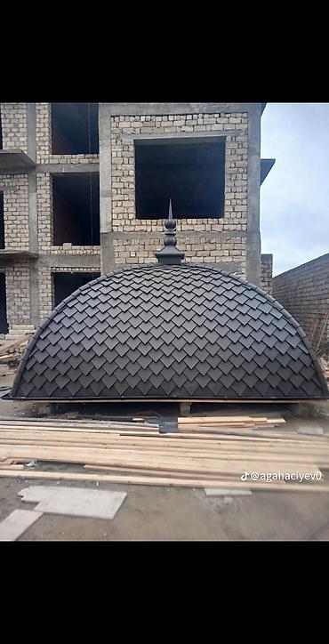 Digər dam örtükləri: Məhsul: Dekorativ dam fiquru (güllə/şpilyo) və qübbə başlığı Təsvir — 3