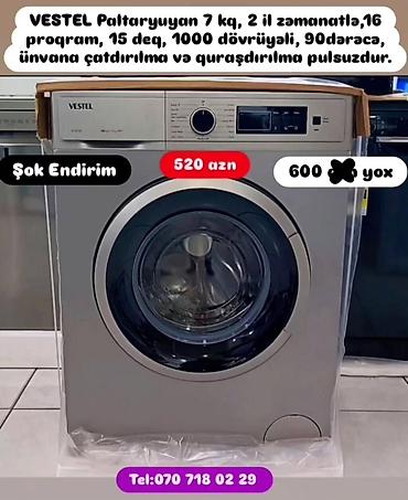sok masini: Paltaryuyan maşın 8 kq, Yeni, Pulsuz çatdırılma — 7