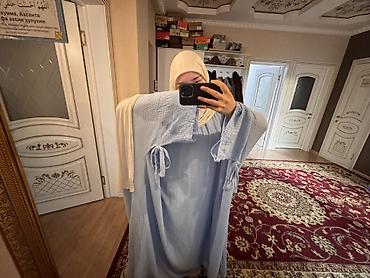 чехлы накидки: Платье + трехслойный химар 🤍 - Свободная платье из мягкой фактурной — 2