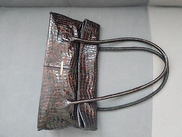munja mekvin ranac: MONA kroko tasna, koza, boja braon. Slanje posle uplate na racun kao — 5
