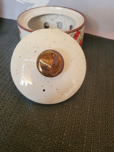 Čajnici: Cajnik nov sa gorionikom kameni porcelan iz 70,80ih god. Cajnik sa — 8