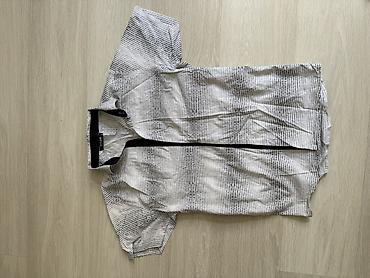 north face az: Qısaqol kapüşonlu köynək-kurtka - Rəng: ağ fon üzərində xırda qara — 1