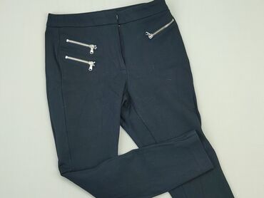t shirty damskie niebieski: Material trousers, Marks & Spencer, M (EU 38), condition - Good