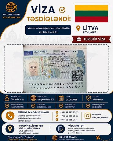 Digər xidmətlər: Xidmət: Litva və Almaniya turist vizası üçün peşəkar dəstək Təsvir: - — 3
