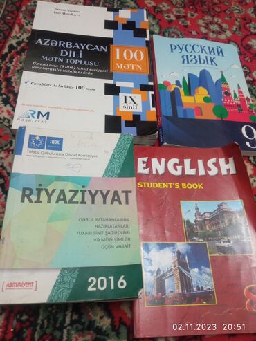9 cu sinif ingilis dili kitabi pdf yukle: Azərbaycan dili 100 mətn toplusu (8m) Rus dili 9 cu sinif (4m) İngilis