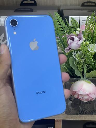 iphone xр: IPhone Xr, Б/у, 64 ГБ, Синий, 77 % — 2