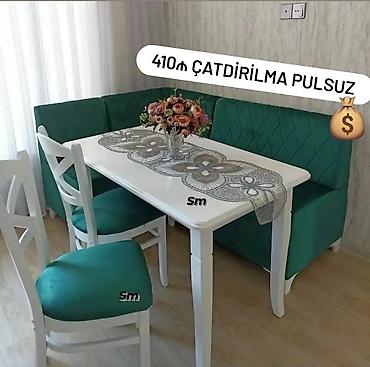 Divan və masa dəstləri: Künc divan masa oturacaq rəng seçimi var — 1