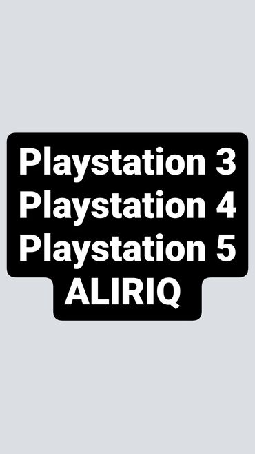 pleystation 3: Playstation 3 Playstation 4 Playstation 5 ALIRIQ xais olunur wp