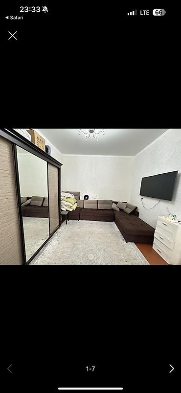 Квартиры: 1 комната, 29 м², Пишпек Индивидуалка, 2 этаж, Старый ремонт — 2