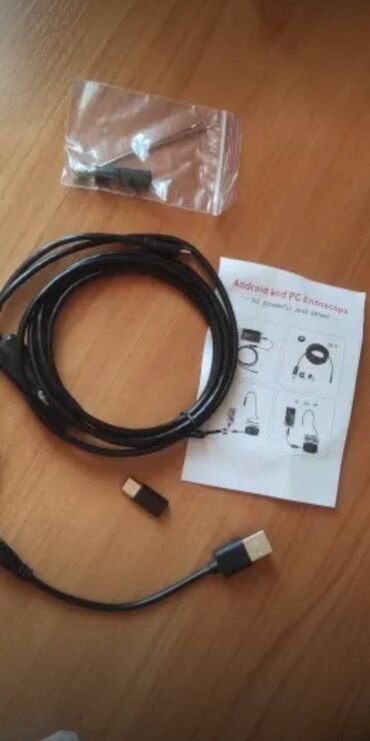 elektrik kabel satışı: Endoskop kamera, 1 və 2 m. uzunlu bərk kabelli. Texniki işlər üçün