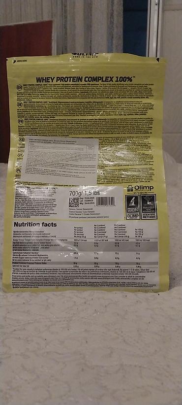 İdman və hobbi: Olimp Whey Protein Complex 100% – Banana dadı - Çəki: 700 q (1,5 lbs) — 2
