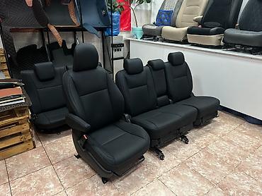 Аксессуары для салона: Чехлы Кожаные, С подушкой, цвет - Черный, Toyota, Новый, Самовывоз — 5