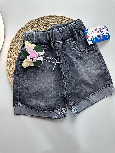 Qız uşaqları üçün denim şort - Rəng: tünd boz/qaraltdılmış denim - lalafo.az -da Qız uşaqları üçün denim şort - Rəng: tünd boz/qaraltdılmış denim -