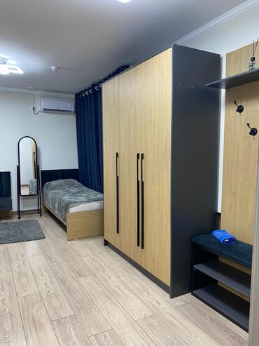 я ищу квартиру в бишкеке: 1 комната, Душевая кабина, Постельное белье, Кондиционер