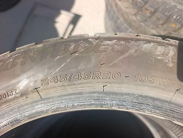 24545: Шины 245 / 45 / R 20, Зима, Б/у, Комплект, Легковые, Bridgestone — 2