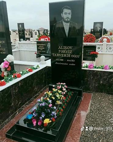 mezar: Məzar daşı və komplekslərinin hazırlanması - Qara, qırmızı və tünd — 4