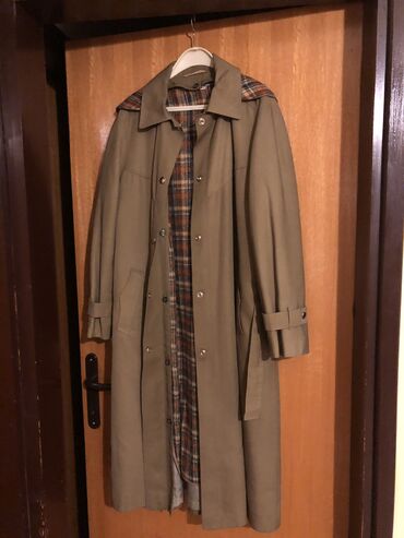 Mantili: XL, Upotrebljenо, Sa postavom, Jednobojni, bоја - Maslinasto zelena — 10