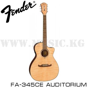 эл гитара в Кыргызстан | ГИТАРЫ: Электроакустическая гитара Fender FA-345CE Auditorium Natural Fender