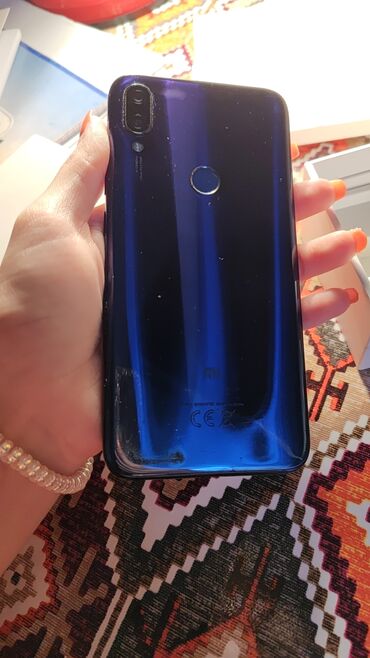 xiaomi mi 9 qiymeti kontakt home: Xiaomi Redmi 7, 32 ГБ, цвет - Синий, 
 Сенсорный, Отпечаток пальца, Две SIM карты