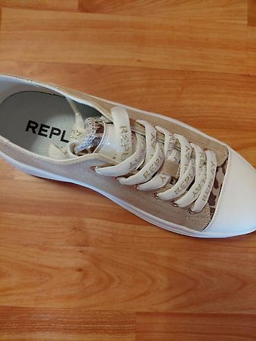 stikla 12 cm: Replay patike zensake zlatne,nove nikad nosene.Orginal atraktivne — 5