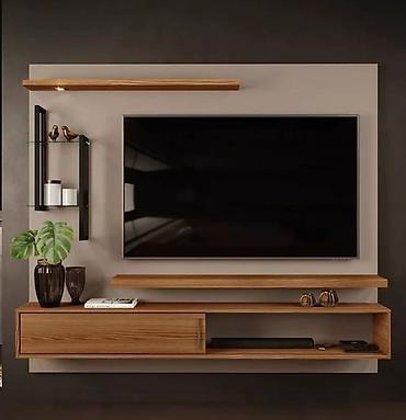 mebeller qiymetleri: Yeni, Düz TV altlığı, Polkalı, Laminat, Azərbaycan — 6