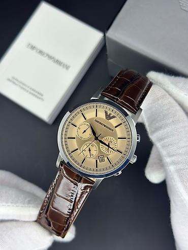 Yeni, Qol saatı, Emporio Armani, rəng - Qəhvəyi