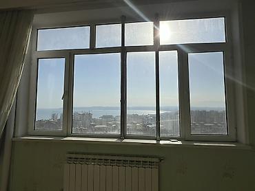 panorama pencereler: İşlənmiş İkiqat şüşə paketi Plastik pəncərə, Еni: 177 sm, Uzunluğu: 297 sm — 1