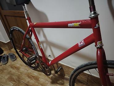 maşın velosiped: Şəhər/trek üslubunda tək sürətli velosiped - Rəng: qırmızı (mat ton) — 2