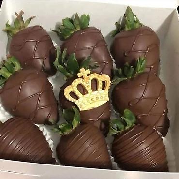 Кондитерские изделия, сладости: Свежая клубника в бельгийском шоколоде — 10