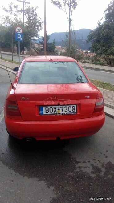 Οχήματα: Audi A4: 1.6 l. | 2000 έ. Λιμουζίνα