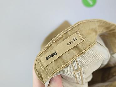 linen trousers pull and bear: Spodnie materiałowe damskie, rozmiar M — 4