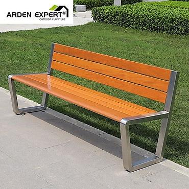 Скамейки: Скамейка Металл, Со спинкой — 27