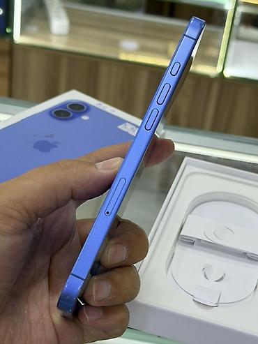 iphone red 7: IPhone 16 Plus, Б/у, 128 ГБ, Синий, Коробка, 91 % — 6