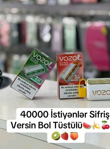 Haima: VOZOL STAR 40000 birdəfəlik elektron siqaret - Puf sayı: 40K (40.000)