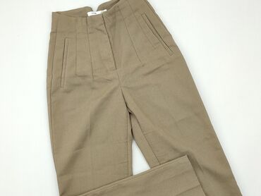 brązowa spódnice: Material trousers, SinSay, 2XS (EU 32), condition - Good