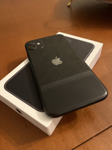 iphone x ikinci əl: IPhone 11, 64 GB, Jet Black, Simsiz şarj, Face ID